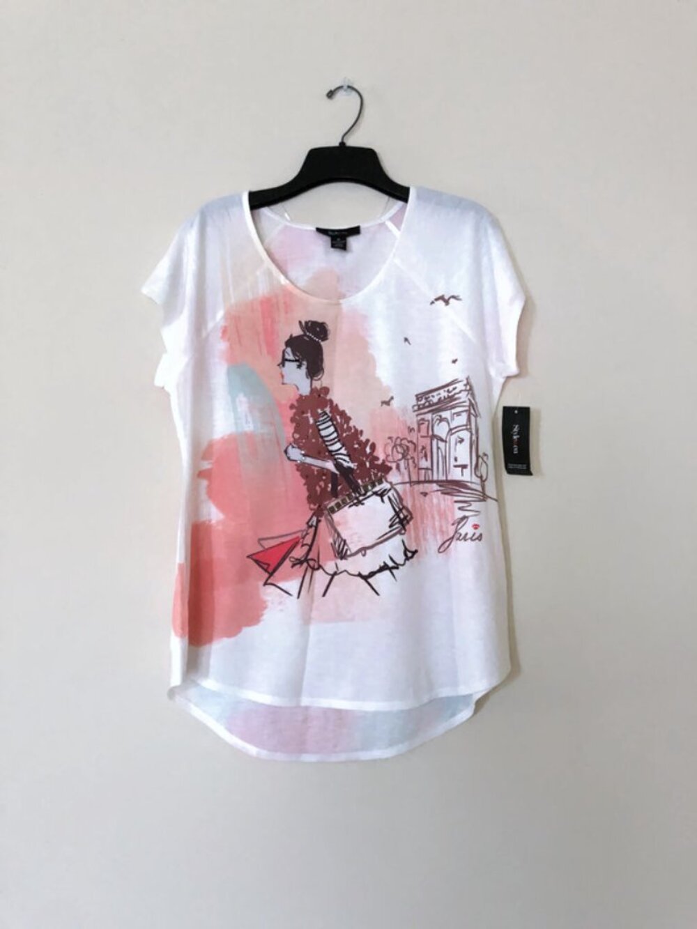 Style & Co. Soft graphic T shirt, Short sleeve blouse